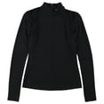 thumbnail image 1 of INC Blusa con hombros descubiertos y cuello alto para mujer, talla pequeña, color negro, 1 of 2