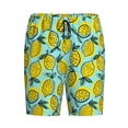 thumbnail image 4 of Wukai Lemon1 Men’s Short Pajama Pants With Pockets Soft Sleep Pj Shorts for Men-, 4 of 6