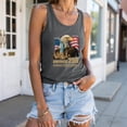 thumbnail image 5 of UngA 250 Anniversary USA Tank Top 250th American Flag Shirts Statue of Liberty Outfits 4th of July Sleeveless Shirt for Women (Grey,XXXL), 5 of 8
