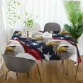 thumbnail image 3 of Yayeee Tablecloths 60" x 90" Rectangle Wrinkle Resistant Party Table Cover, American Eagle Pattern, 3 of 8