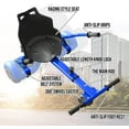 thumbnail image 2 of HoverFUN Hover Kart Go Kart Adjustable Seat Attachment for 6.5" Hover-Board Buggy - Blue, 2 of 7