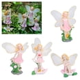 thumbnail image 3 of Flower Fairies Figurines, Miniature Fairy Figures 4Pcs Model Girl Statue  For Home For Garden For Indoor And Outdoor, 3 of 8