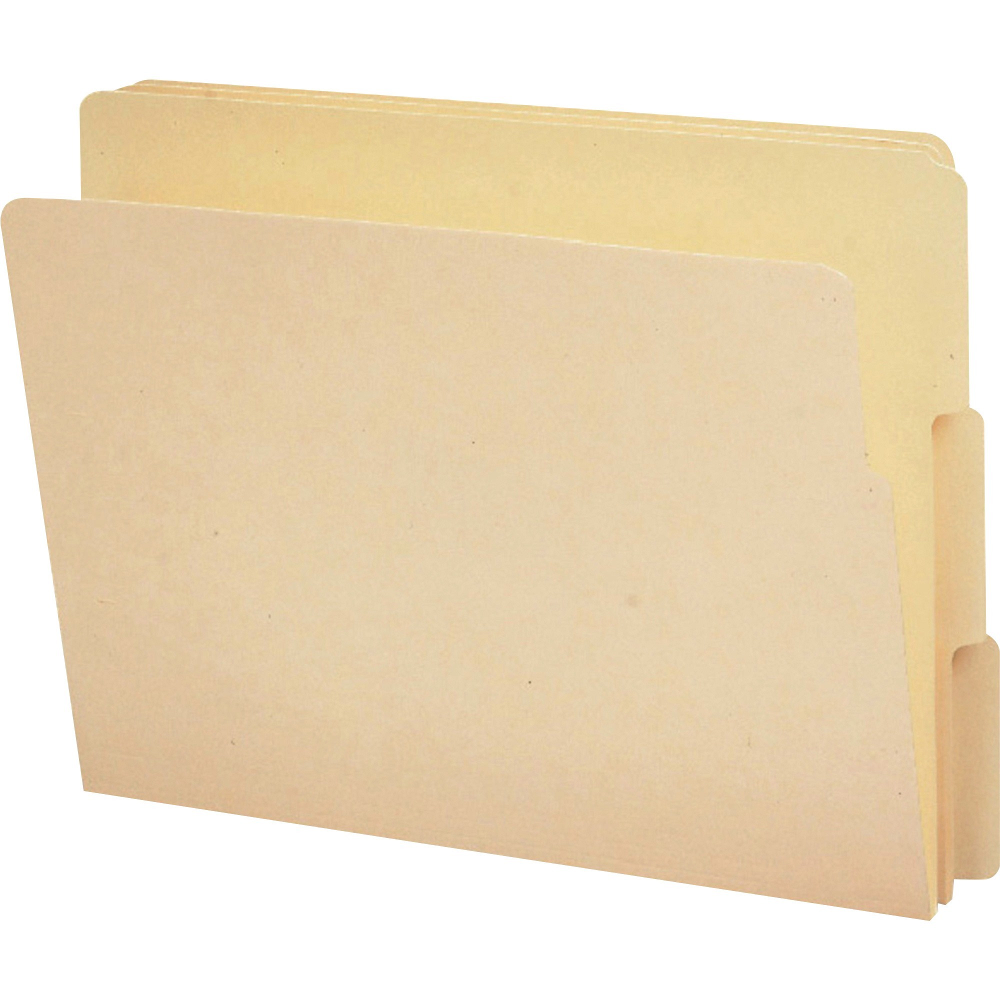 Smead, SMD24130, 1/3 Cut 1Ply End Tab File Folders, 100 / Box, Manila