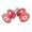 Red, variant on Red Mini Swingarm Spools Sliders 6mm Bolts Yamaha R1 R6 Aprilia Buell Triumph