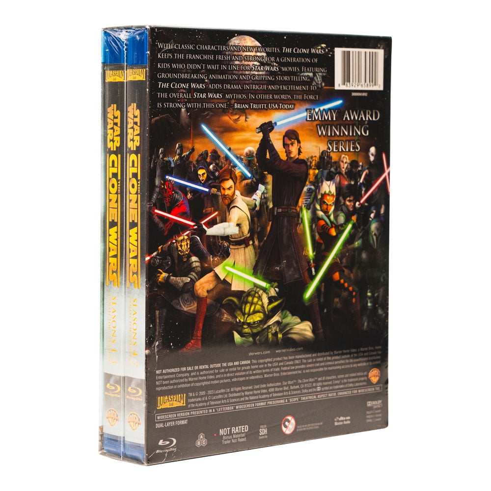 Star Wars The Clone Wars Complete Series Seasons 1-7 (Blu