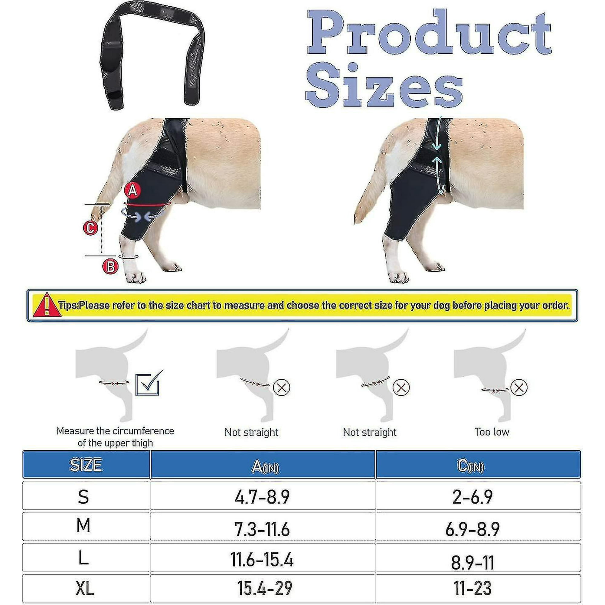 Dog Knee Brace Dog Leg Brace For Torn Acl Hind Leg Dog Hip Support Brace Adjustable Rear Leg Braces For Dogs Pet Knee Brace Walmart