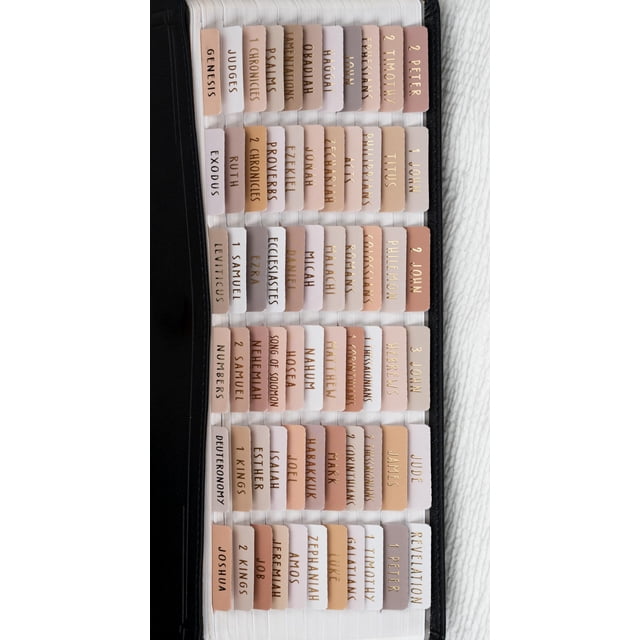 Bible Tabs UPAFEXXI laminadas con letras en relieve en lámina dorada
