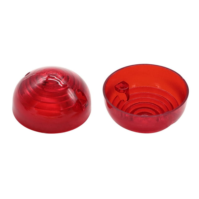 2 Pcs Couvercle de Lentille Lumière Latérale Couvercle de Lentille Frein Arrière Remplacement pour Land Rover Defender 90 110, Rouge