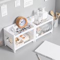 thumbnail image 3 of Storage Shelf Double Tiers Multi-Function Plastic Cosmetic Sundries Organizer for Home, 3 of 9