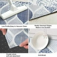 thumbnail image 3 of Blue and White Geometric Quatrefoil Pattern Kitchen Rug Mat,Kitchen Runner Rugs Non Skid Washable,Decorative Kitchen Floor Mats for Kitchen,Sink,Laundry,17"X47", 3 of 5