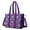 Purple Fairy Unicorn, variant on Teacher Tote Bag,Rainbow Princess Castle Pattern Teacher Utility Tote Bag,Large Work Tote Bags for Women with Multiple Pockets,Top Zipper Closure,13.8x10.6x6.7 Inch