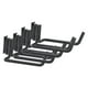 thumbnail image 5 of Paquete de 4 soportes para herramientas y escobas con riel E, ganchos en J reforzados, accesorio versátil, fácil de instalar para organización del, 5 of 8