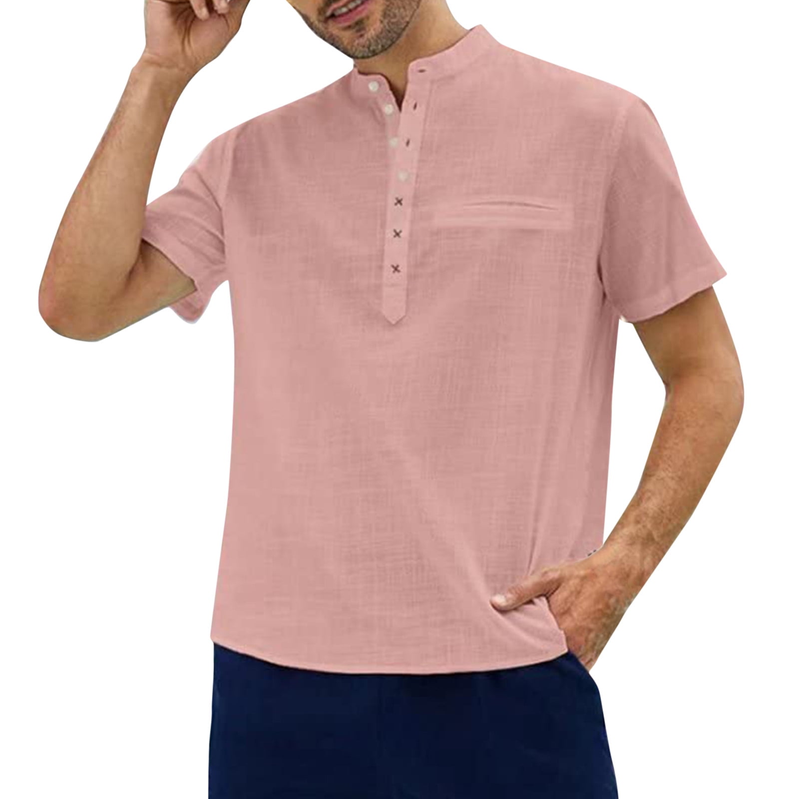 Pimfylm Dress Shirts For Men Business Casual Men's Dress Shirt Slim Fit Flex Collar Stretch