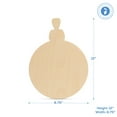 thumbnail image 2 of Wooden Ornaments Unfinished, Wood Ornaments for Crafts, 12 Inch, Pack of 6, by Woodpeckers, 2 of 7