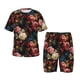 thumbnail image 1 of Balery Rose Flowers Conjunto de Pijama Infantil de Manga Corta con Estampado – Ropa de Dormir de Algodón Suave-Large, 1 of 6