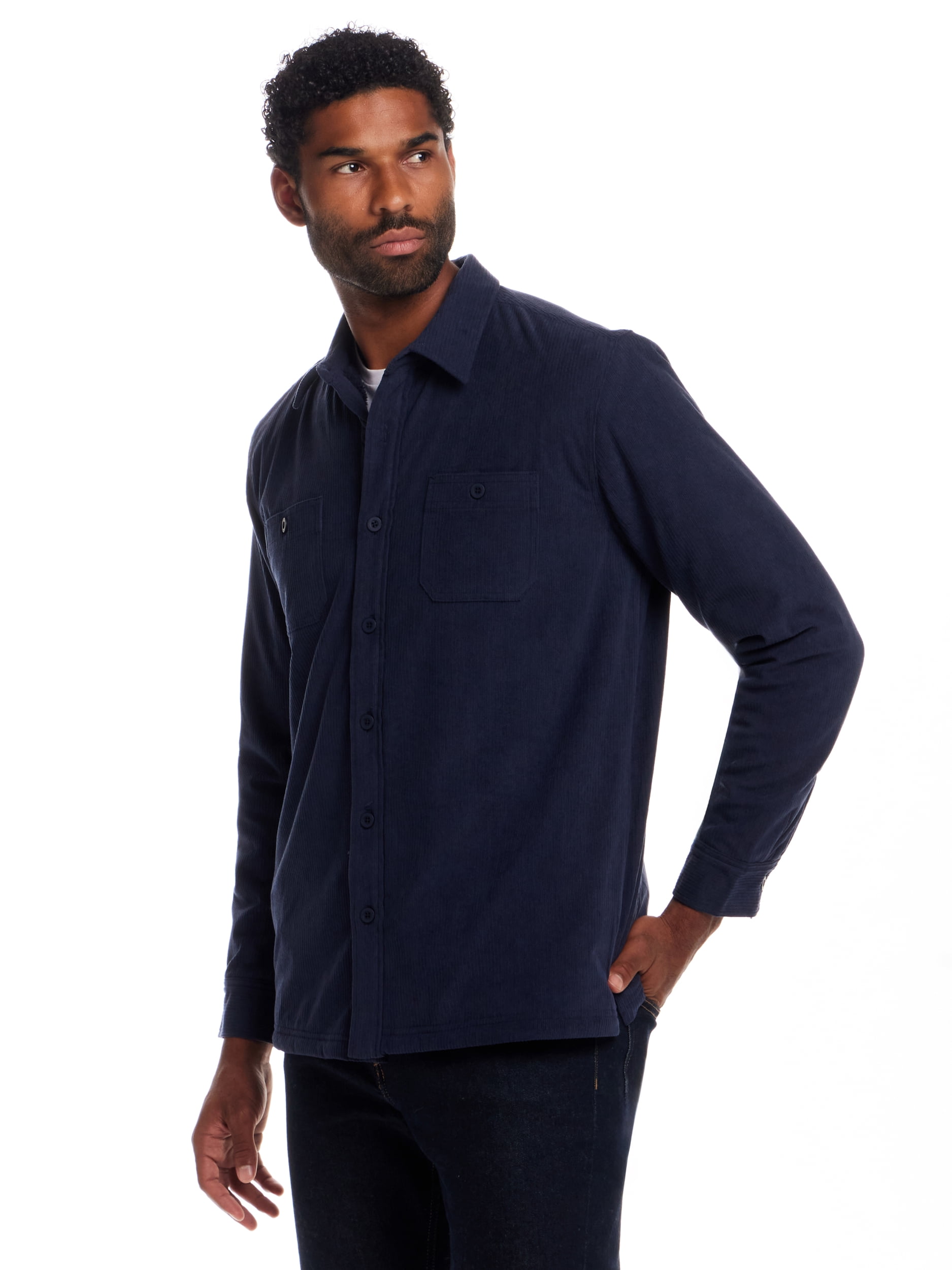 Frontier Threads Men's Sherpa-Lined Corduroy Shirt Jacket