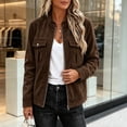 thumbnail image 5 of Enjoytime Cropped Jackets for Women Fall Fashion Long Sleeve Zip Up Jacket Plus Size Trendy Vintage Work Casual Outerwear, 5 of 6