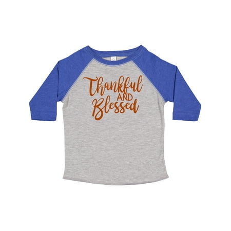 

Inktastic Thankful and Blessed Boys or Girls Toddler T-Shirt