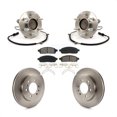 thumbnail image 1 of Transit Auto Front Hub Bearing Assembly Disc Brake Rotors and Semi-Metallic Pads Kit for Car 2009 Ford F-150 RWD with 6 Lug Wheels Without Heavy Duty Payload Package KBB-105988, 1 of 11