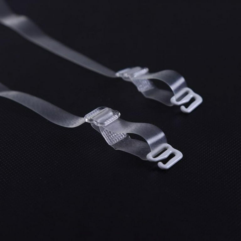 Savlot Transparent Plastic Bra Straps Invisible Adjustable Detachable Clear  Support 
