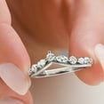 thumbnail image 5 of Pompeii 1Ct Diamond Wedding Contour Fancy Anniversary Ring in 14k Gold Lab Grown, 5 of 7