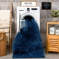 thumbnail image 2 of BoutiqueRugs Faina Dark Blue Washable Shag Area Rug - Machine Washable - Navy - 7'10" x 10', 2 of 19