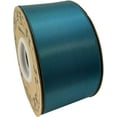thumbnail image 2 of Teal Satin Fabric Decorative Ribbon - 2" x 50 Yards, Easter, Wreath, Gift Bow, Spring, Wedding, Birthday, Fundraiser, Christmas, 2 of 3