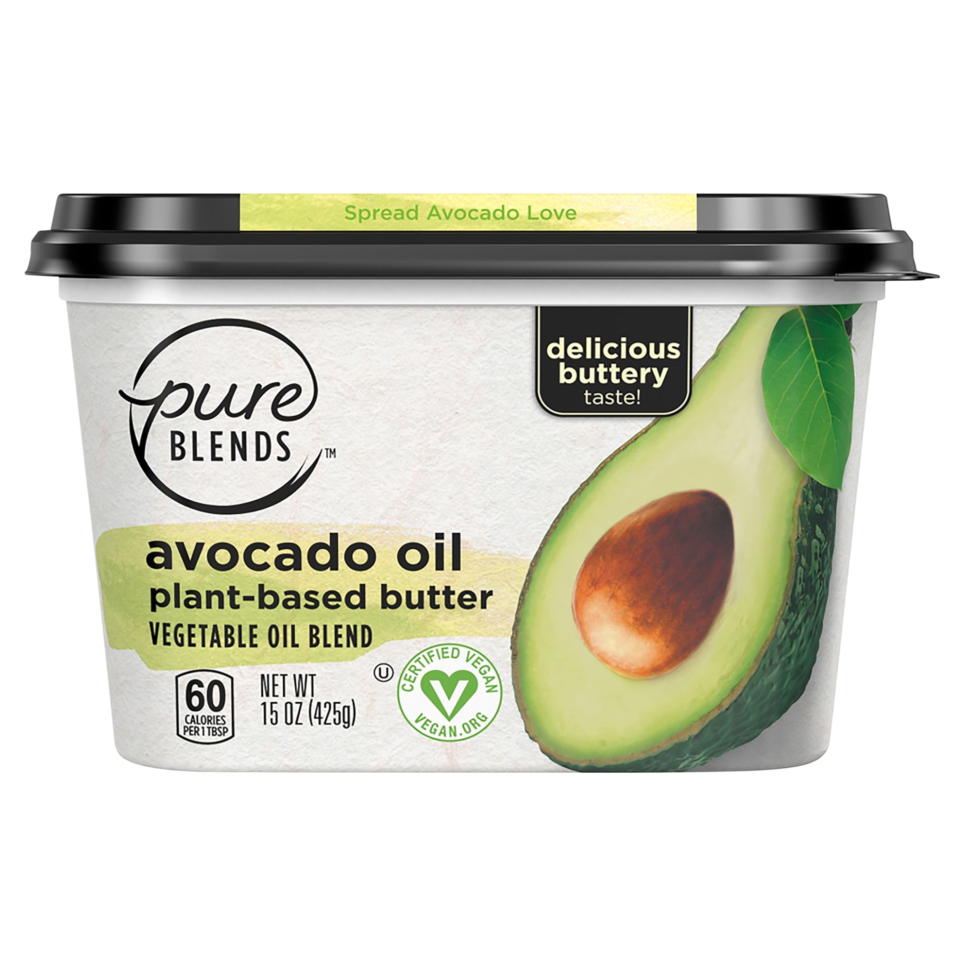 Pure Blends Avocado Oil Buttery Spread, 15 oz Tub