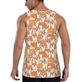 thumbnail image 3 of Gaeub Corgi Animal Men's Athletic Tank Top, Workout Sleeveless Shirts, Running Tank Tops for Gym, Running, Training - Medium, 3 of 9