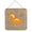Orange, variant on 6 x 6 in. Skunk Burlap and Orange Aluminium Metal Wall Or Door Hanging Prints