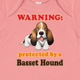 thumbnail image 4 of Inktastic Protected by a Basset Hound Funny Dog Boys or Girls Baby Bodysuit, 4 of 5