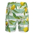 thumbnail image 6 of Kll Lemon Men'S Casual Summer Beach Shorts Hawaiian Shorts With Pockets-Xx-Large, 6 of 9