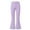 Purple, variant on Girls Flare Leggings Teens Kids Bell Bottoms High Waisted Yoga Dance Athletic Flared Pants