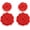 Red, variant on Statement Beaded Drop Earrings for Women Layered Bead Dangle Earrings[h7805]