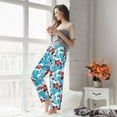 thumbnail image 4 of Uemuo Hawaiian Style Pattern Women's Wide Leg Palazzo Lounge Pants with Pockets Light Weight Loose Comfy Casual Pajama Pants-X-Large, 4 of 9