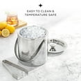 thumbnail image 4 of JoyJolt  Double Wall Stainless Steel Ice Bucket with strainer and Tongs - 101 oz, 4 of 8