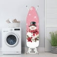 thumbnail image 3 of HELLHERO Ironing Board Cover 54"x15" , Easy Fit, Scorch & Stain Resistant, Fits Standard Large Ironing Board - Snowman, 3 of 5
