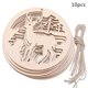 thumbnail image 1 of 10 piezas de colgantes creativos de alce de madera tallada para árbol de Navidad, utilizados para decoraciones navideñas para el hogar, bodas y más, 1 of 4