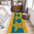 thumbnail image 5 of Starfish Washable Runner Rugs 2'x6', Summer Beach Low Pile Throw Entryway Rug Non-Slip Sturdy Edge Binding Carpet for Indoor Bedside Entrance Bedside, 5 of 9