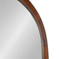 thumbnail image 3 of Kate and Laurel Hutton Modern Capsule Wall Mirror, 24 x 36, Walnut, Midcentury Decorative Mirror for Wall, 3 of 7