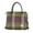 Green, variant on Mucros Weavers Ladies Emily Bag- Green/ Purple Plaid