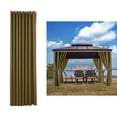 thumbnail image 4 of DOLITY Rideaux d'Extérieur pour Jardin Patio Ballon de Pavillon Plage 134x210cm - Café,, 4 of 9