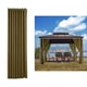 thumbnail image 5 of 2x Cortina Impermeable Libre de Sólida Cortinas de Ventana Opacas con lámpara solar café, 5 of 9
