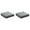Dark Gray, variant on 2Pcs Woven Fabric Chair Cushion, Square Memory Foam Comfortable Chair Pad, Density Memory Sponge Non-Slip Washable Seat Cushion for Kitchen Office Home Patio Garden Couch Sofa Indoor Outdoor