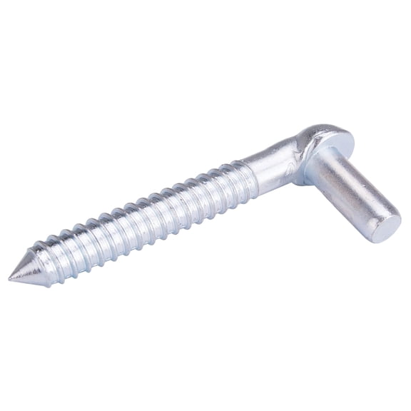 ProSource LR096 Screw Hook, 3/4 in Thread, 6 in L, Steel, Zinc