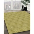thumbnail image 3 of Ahgly Company Machine Washable Indoor Rectangle Transitional Dark Yellow Green Area Rugs, 4' x 6', 3 of 7
