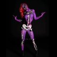 thumbnail image 4 of Disfraces de cosplay de Halloween, esqueleto fantasma aterrador para damas, mono ajustado sexy con estampado D, mono de terror gótico 2022 nuevo, 4 of 5