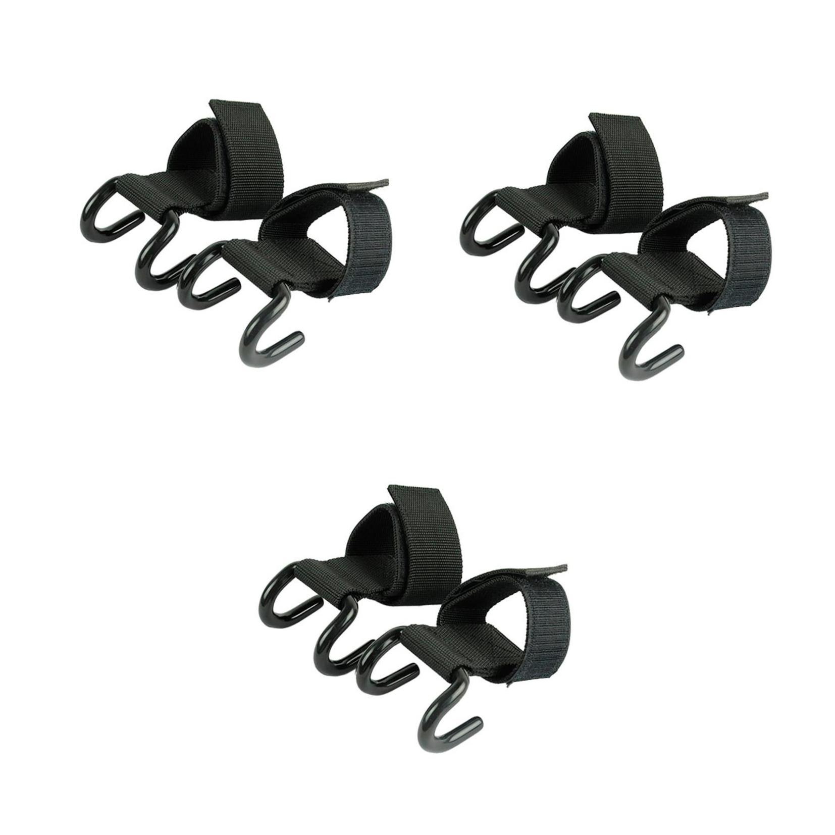 FESTFENDS Lifting Grip Wrist Straps Heavy Duty Adjustable Steel Black 3Pcs