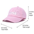 thumbnail image 4 of DALIX I'm The Boss Baby Hat Infant Baseball Cap for Baby Girls and Boys in Light Pink, 4 of 7
