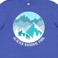 thumbnail image 4 of Inktastic Glacier National Park Blue Montana Youth T-Shirt, 4 of 5